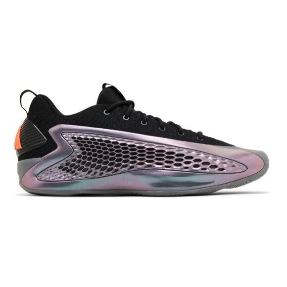 adidas A.E. 1 Low - Unisex Basketball Shoe Iron Metallic Black Orange JQ8898 NEW - Picture 1 of 9
